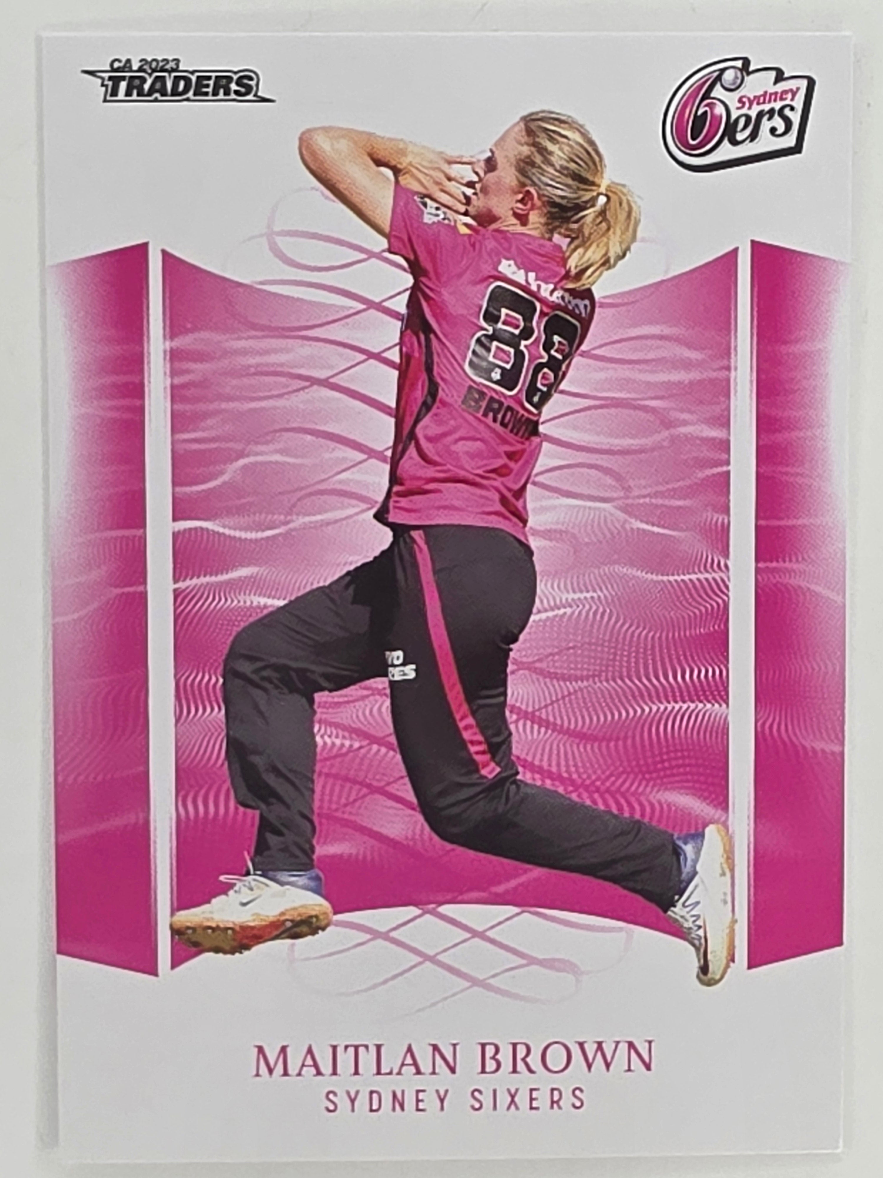 2023/24 Cricket Traders Base Card #135 Maitlan Brown Sydney Sixers WBBL
