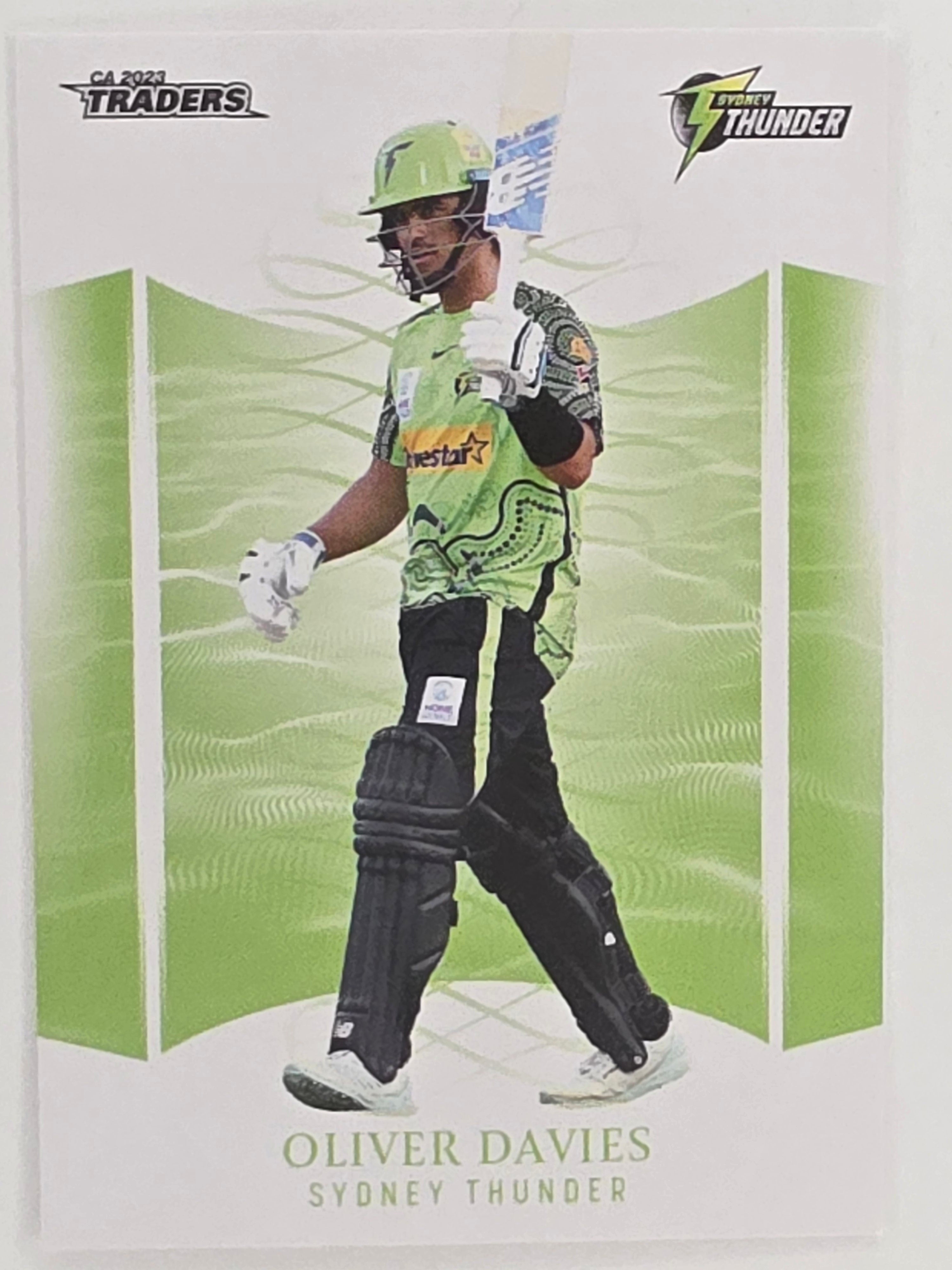 2023/24 Cricket Traders Base Card #139 Oliver Davies Sydney Thunder