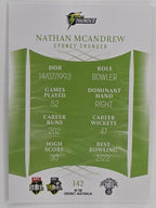 2023/24 Cricket Traders Base Card #142 Nathan McAndrew Sydney Thunder