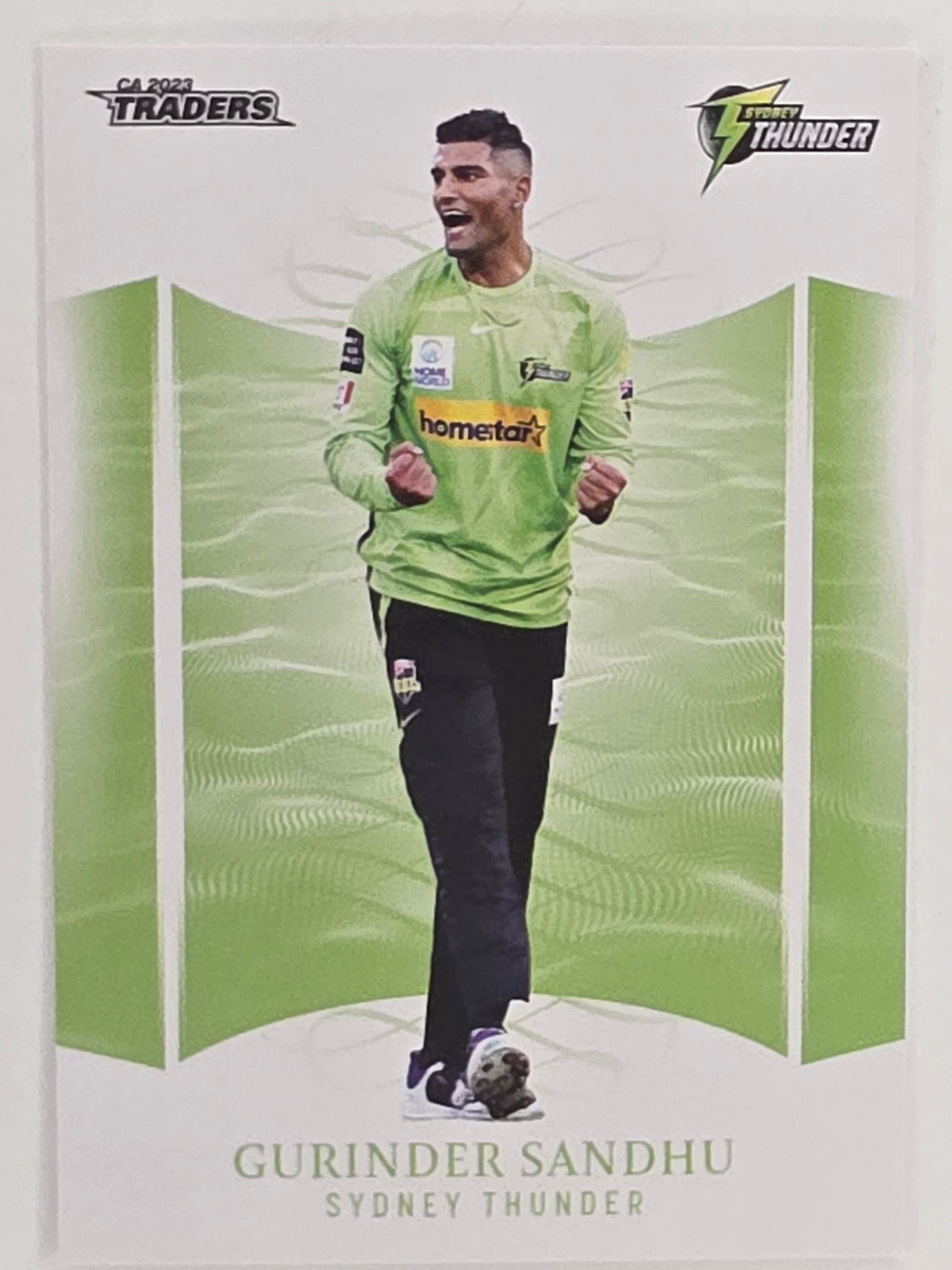2023/24 Cricket Traders Base Card #144 Gurinder Sandhu Sydney Thunder