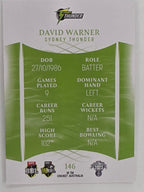 2023/24 Cricket Traders Base Card #146 David Warner Sydney Thunder