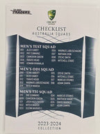 2023/24 Cricket Traders Base Card #151 National Squad Checklist