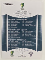 2023/24 Cricket Traders Base Card #151 National Squad Checklist