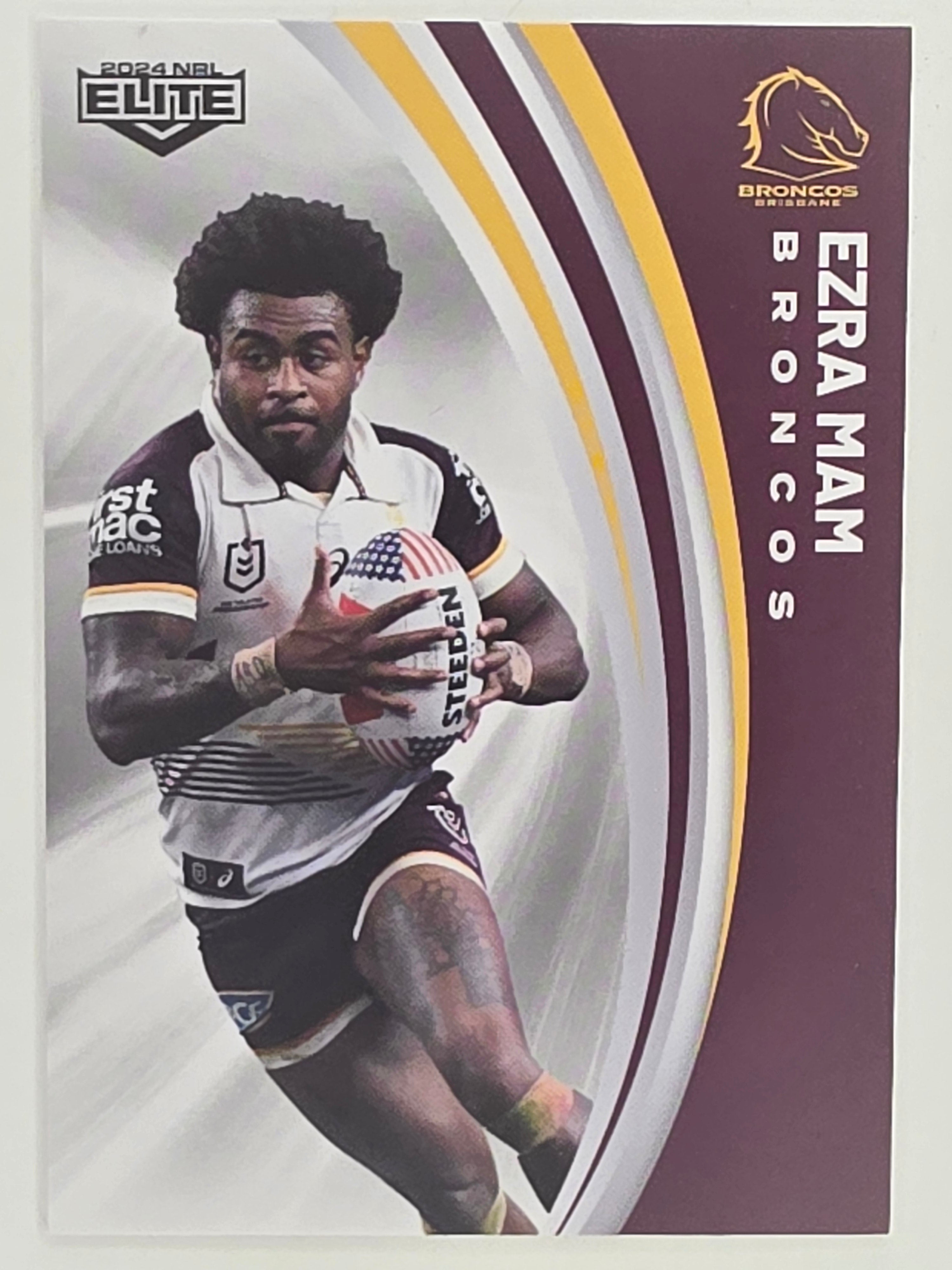 NRL 2024 Elite Base Card #005 Ezra Mam Brisbane Broncos