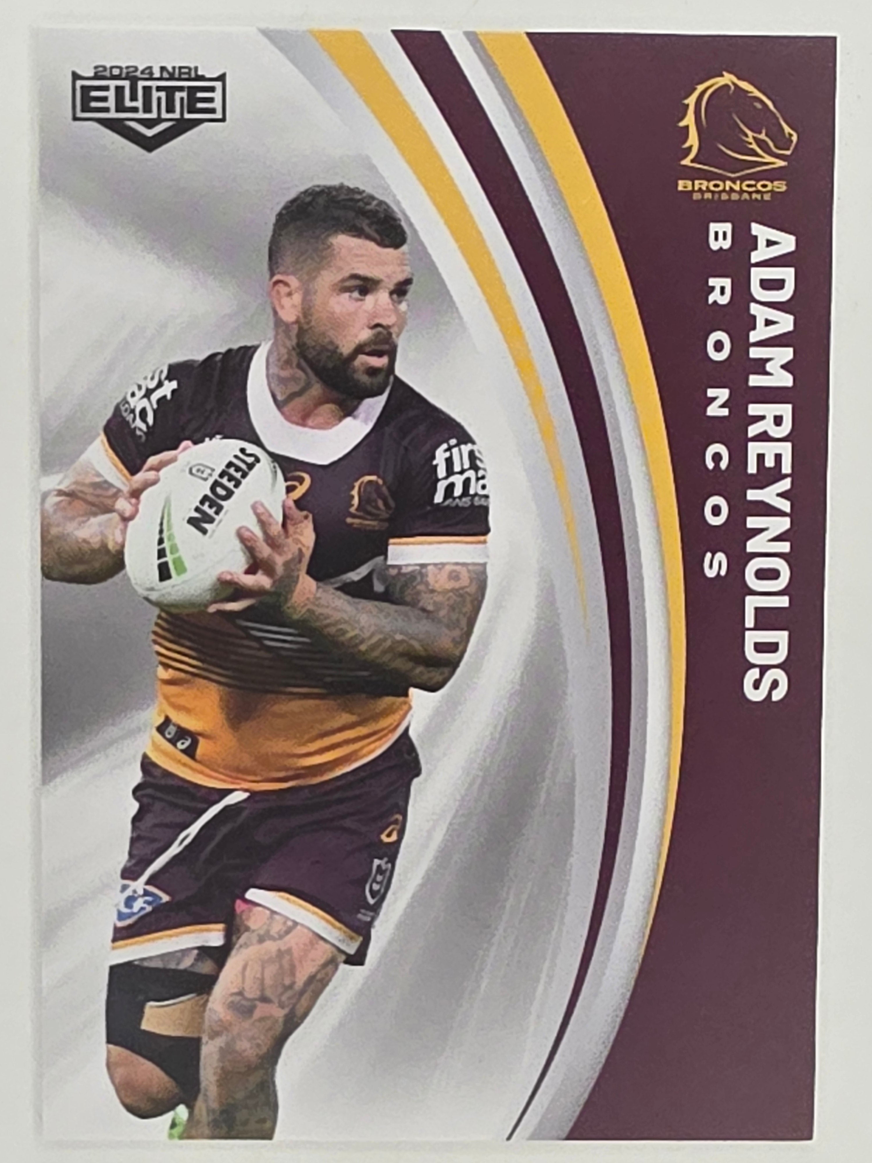 NRL 2024 Elite Base Card #006 Adam Reynolds Brisbane Broncos