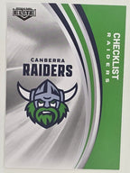 NRL 2024 Elite Base Card #010 Raiders Checklist Canberra Raiders