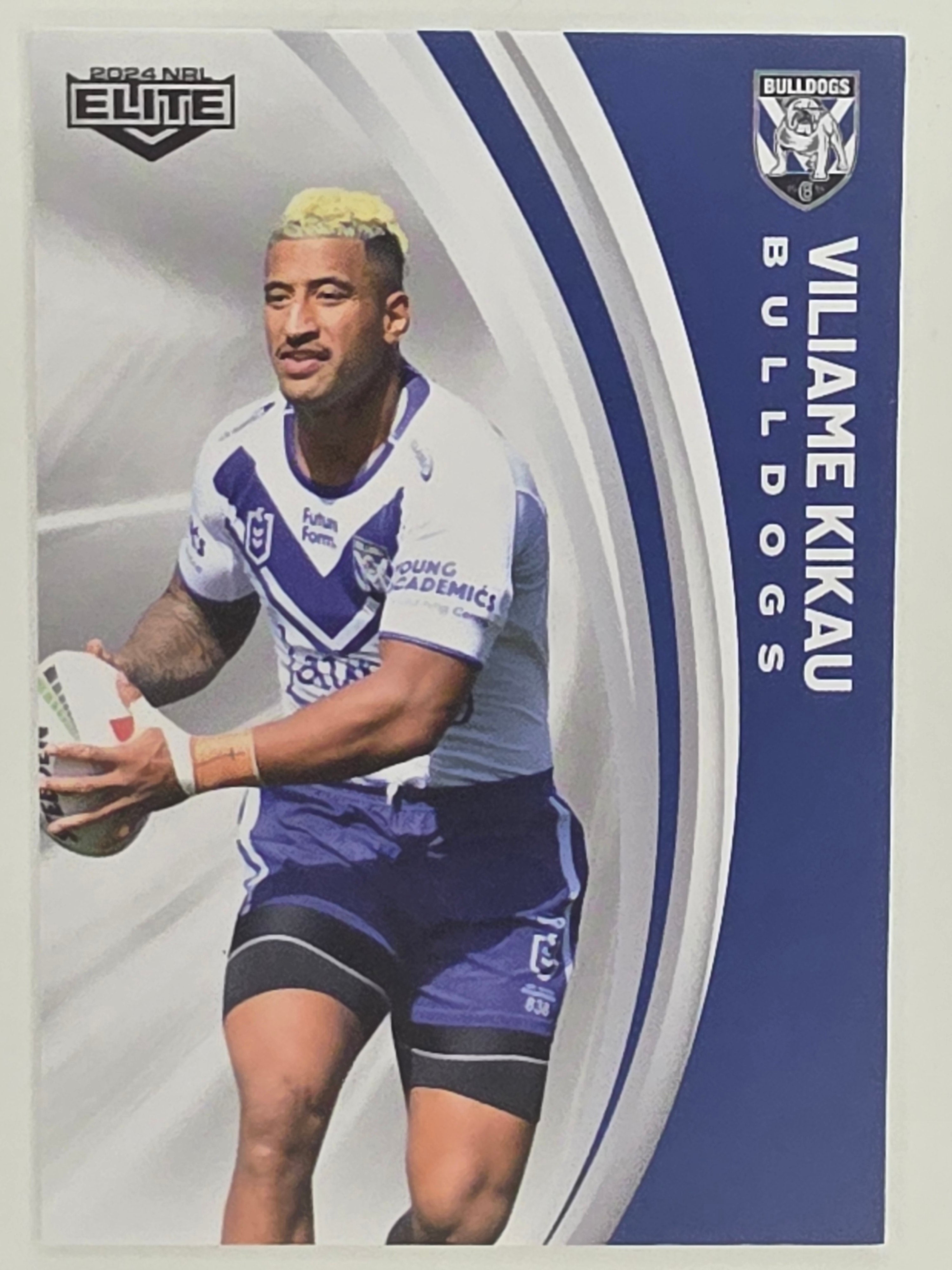 NRL 2024 Elite Base Card #023 Viliame Kikau Canterbury Bankstown Bulldogs