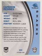 NRL 2024 Elite Base Card #033 Cameron McInnes Cronulla Sutherland Sharks
