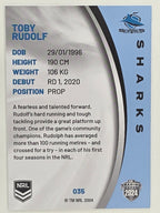 NRL 2024 Elite Base Card #035 Toby Rudolf Cronulla Sutherland Sharks