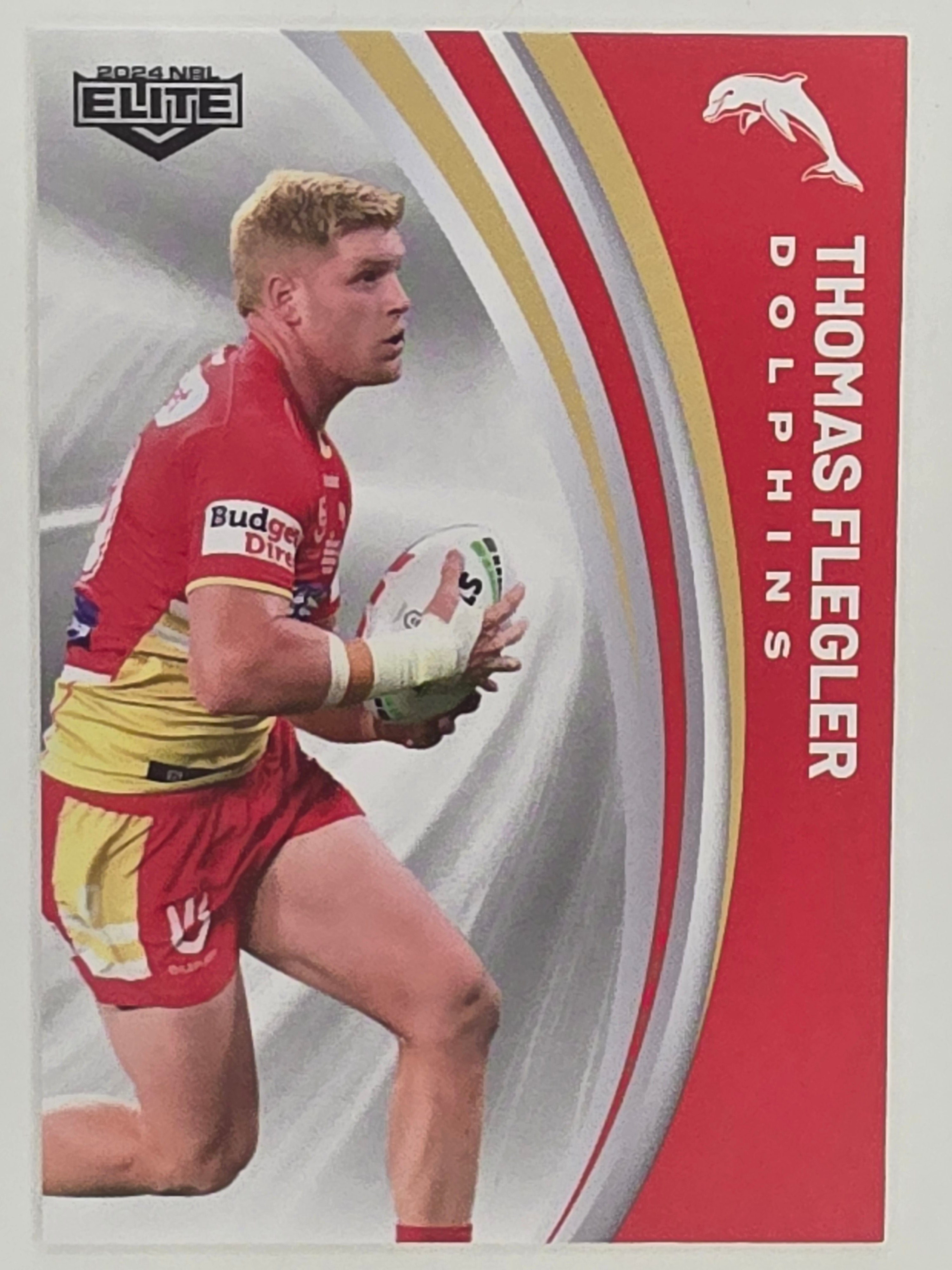 NRL 2024 Elite Base Card #041 Thomas Flegler Redcliffe Dolphins
