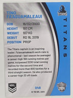 NRL 2024 Elite Base Card #049 Tino Fa’asuamaleaui Gold Coast Titans