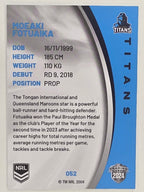 NRL 2024 Elite Base Card #052 Moeaki Fotuaika Gold Coast Titans