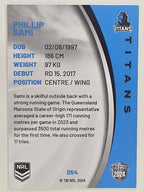 NRL 2024 Elite Base Card #054 Phillip Sami Gold Coast Titans