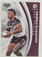 NRL 2024 Elite Base Card #060 Haumole Olakau’atu Manly Warringah Sea Eagles