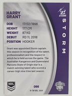 NRL 2024 Elite Base Card #066 Harry Grant Melbourne Storm