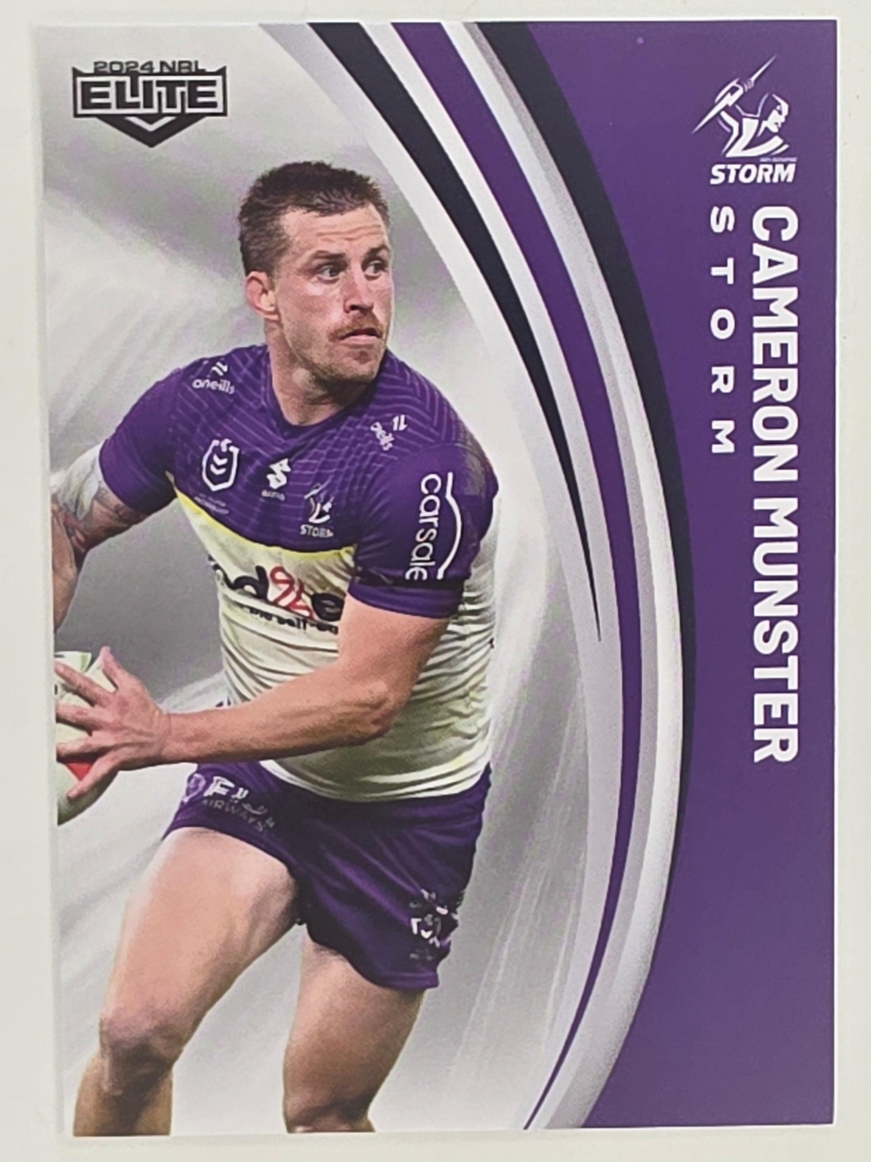 NRL 2024 Elite Base Card #070 Cameron Munster Melbourne Storm