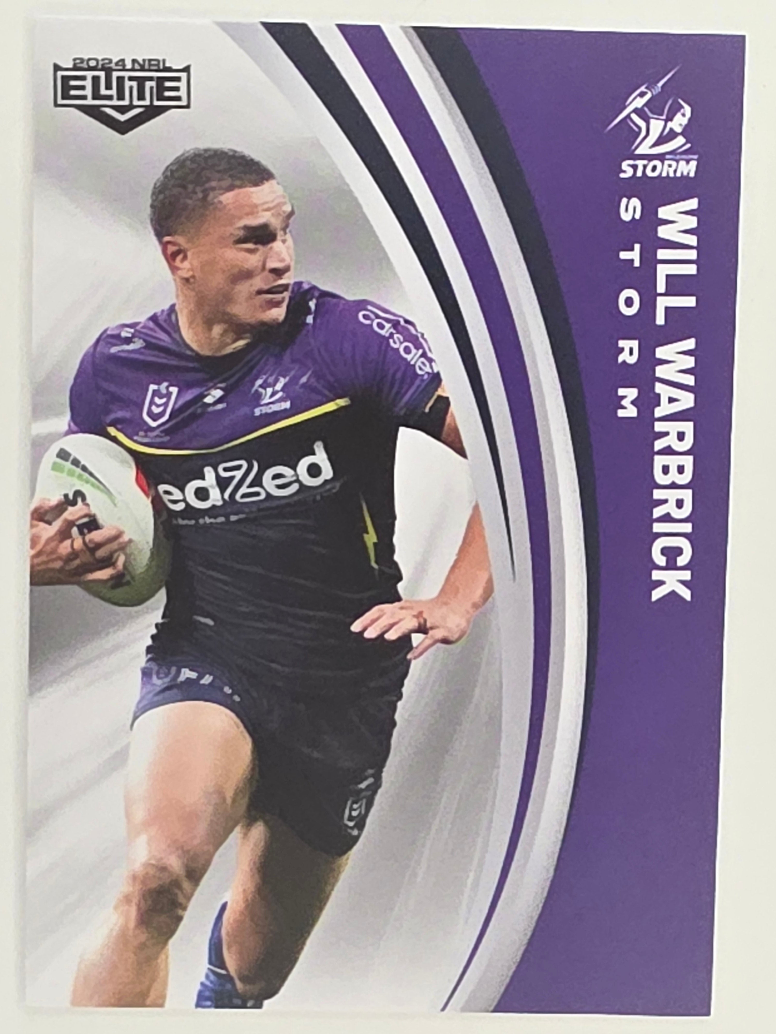 NRL 2024 Elite Base Card #072 Will Warbrick Melbourne Storm