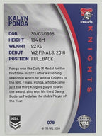 NRL 2024 Elite Base Card #079 Kalyn Ponga Newcastle Knights