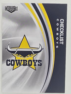 NRL 2024 Elite Base Card #082 Cowboys Checklist North Queensland Cowboys