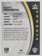 NRL 2024 Elite Base Card #085 Scott Drinkwater North Queensland Cowboys