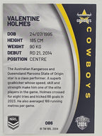 NRL 2024 Elite Base Card #086 Valentine Holmes North Queensland Cowboys