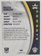 NRL 2024 Elite Base Card #089 Reece Robson North Queensland Cowboys