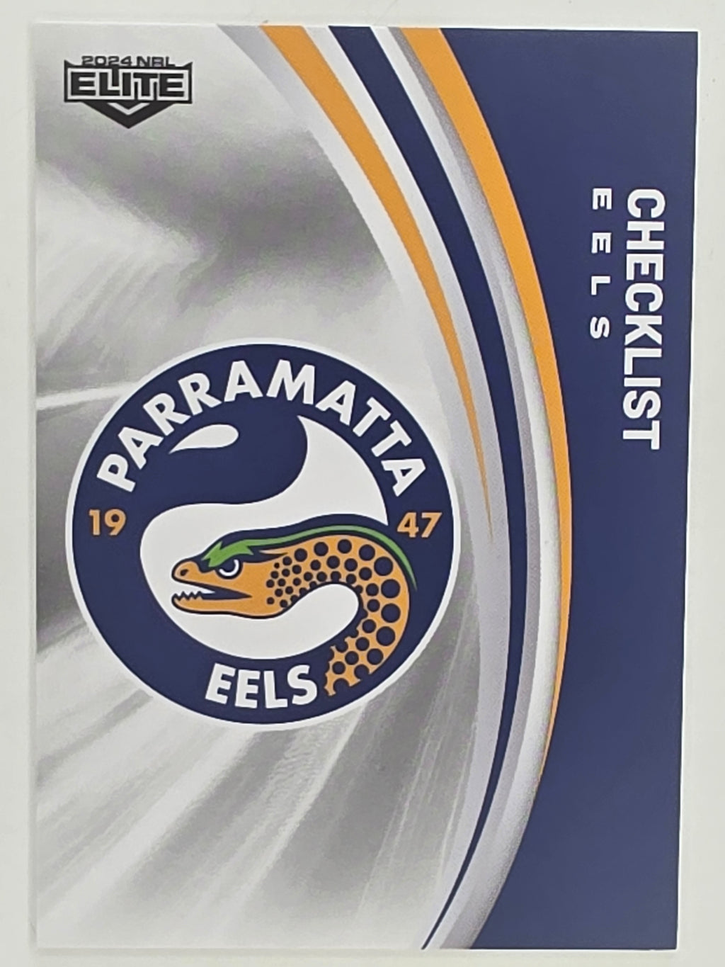 NRL 2024 Elite Base Card #091 Eels Checklist Parramatta Eels