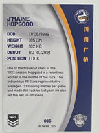 NRL 2024 Elite Base Card #095 J’maine Hopgood Parramatta Eels
