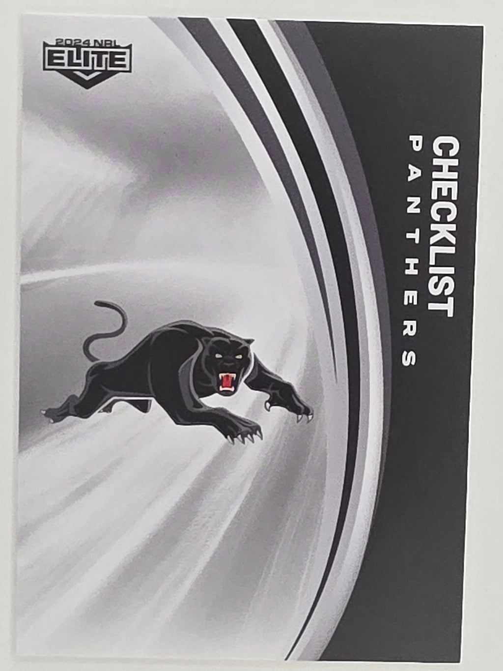 NRL 2024 Elite Base Card #100 Panthers Checklist Penrith Panthers