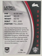 NRL 2024 Elite Base Card #114 Latrell Mitchell South Sydney Rabbitohs