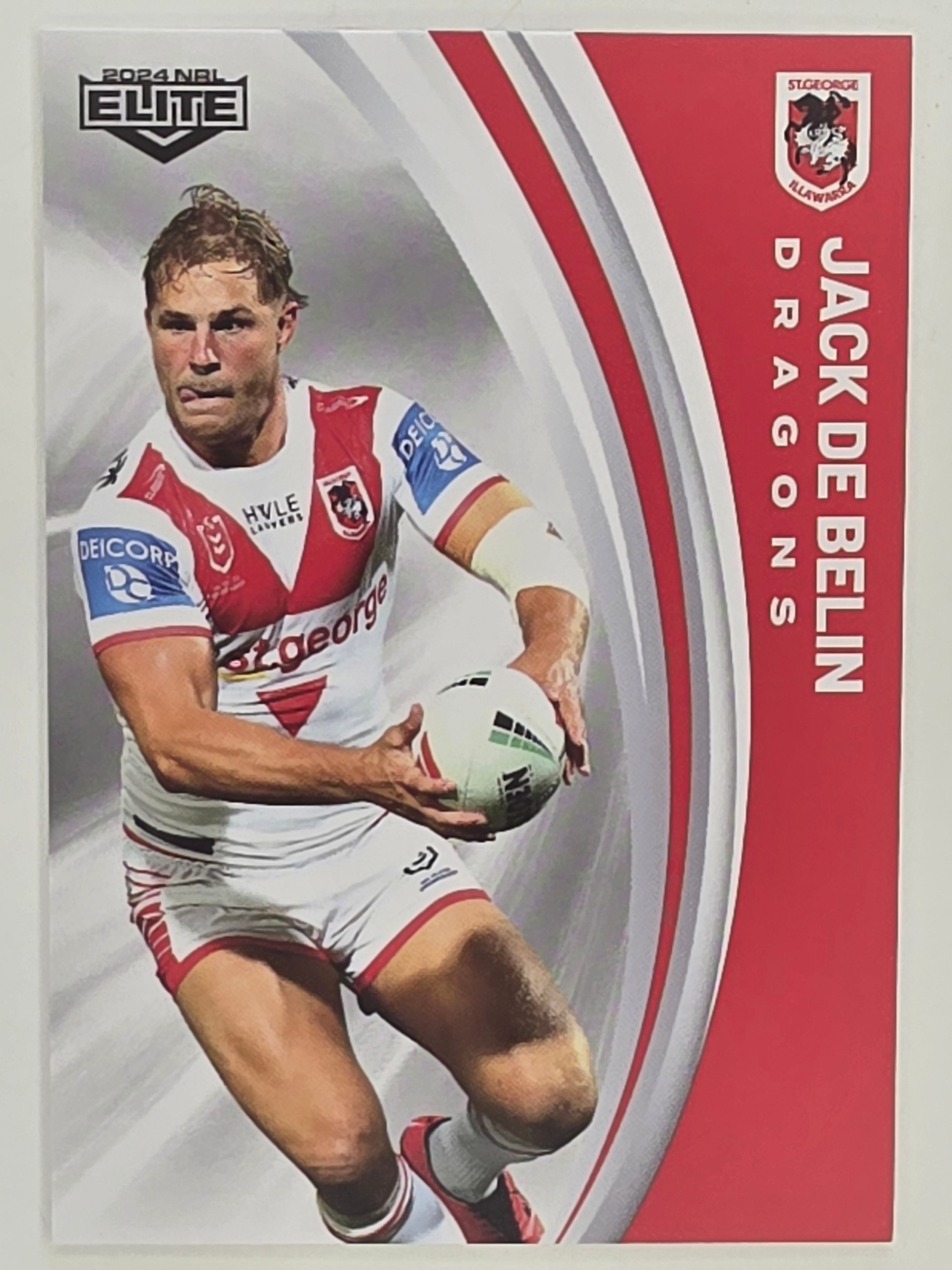 NRL 2024 Elite Base Card #119 Jack de Belin St George Illawarra Dragons