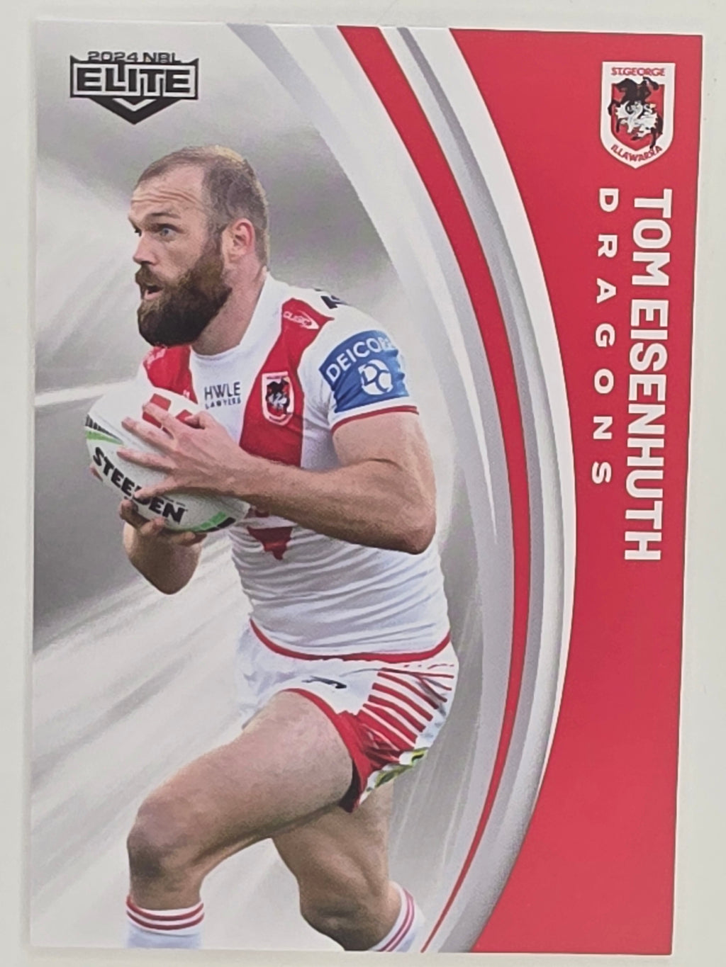NRL 2024 Elite Base Card #120 Tom Eisenhuth St George Illawarra Dragons