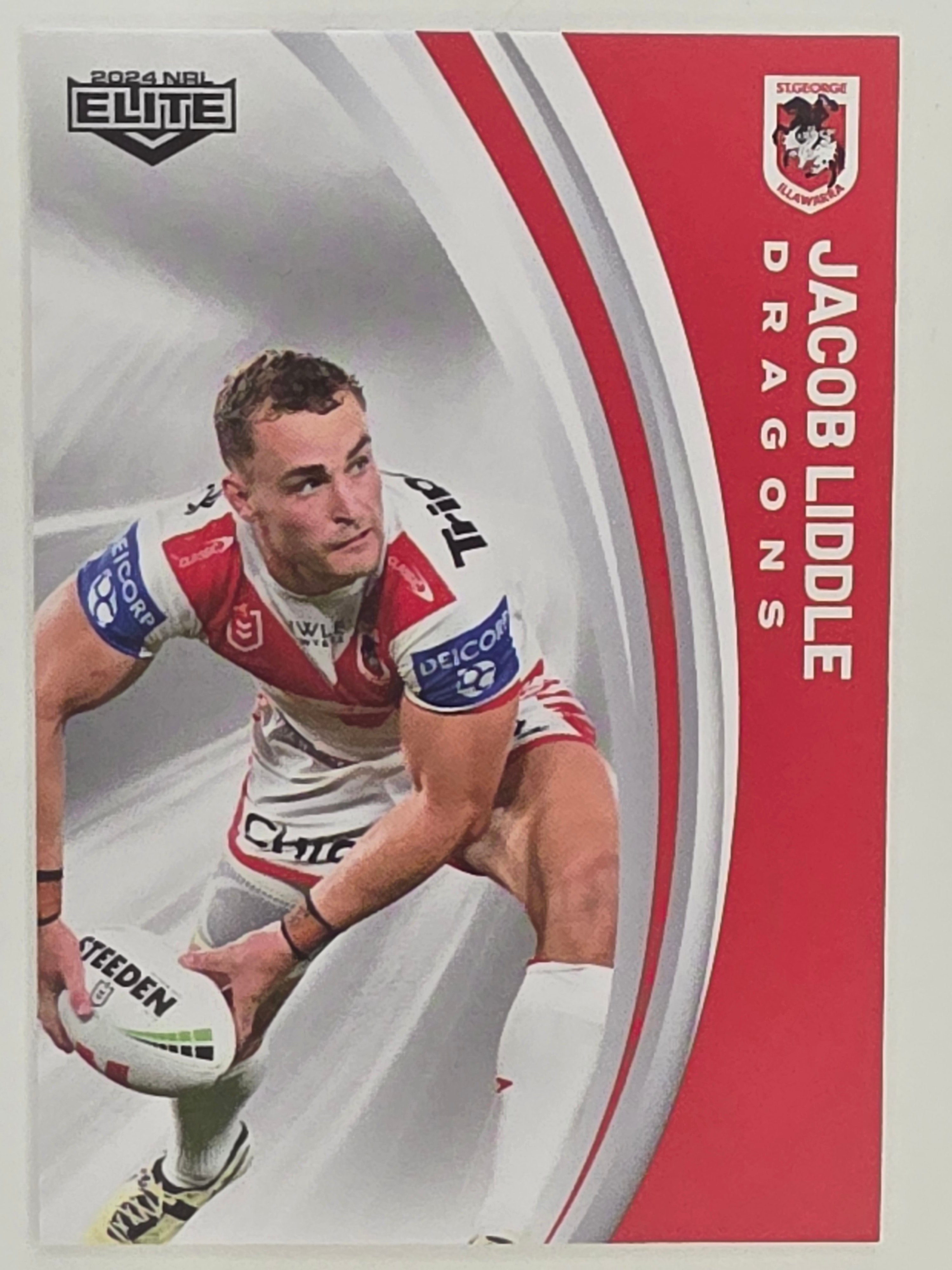 NRL 2024 Elite Base Card #123 Jacob Liddle St George Illawarra Dragons