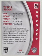 NRL 2024 Elite Base Card #126 Tyrell Sloan St George Illawarra Dragons