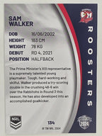 NRL 2024 Elite Base Card #134 Sam Walker Sydney Roosters