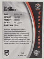 NRL 2024 Elite Base Card #148 David Klemmer Wests Tigers