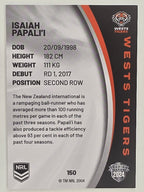 NRL 2024 Elite Base Card #150 Isaiah Papali’i Wests Tigers