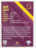 NRL 2021 Traders Base Card #003 Xavier Coates Brisbane Broncos