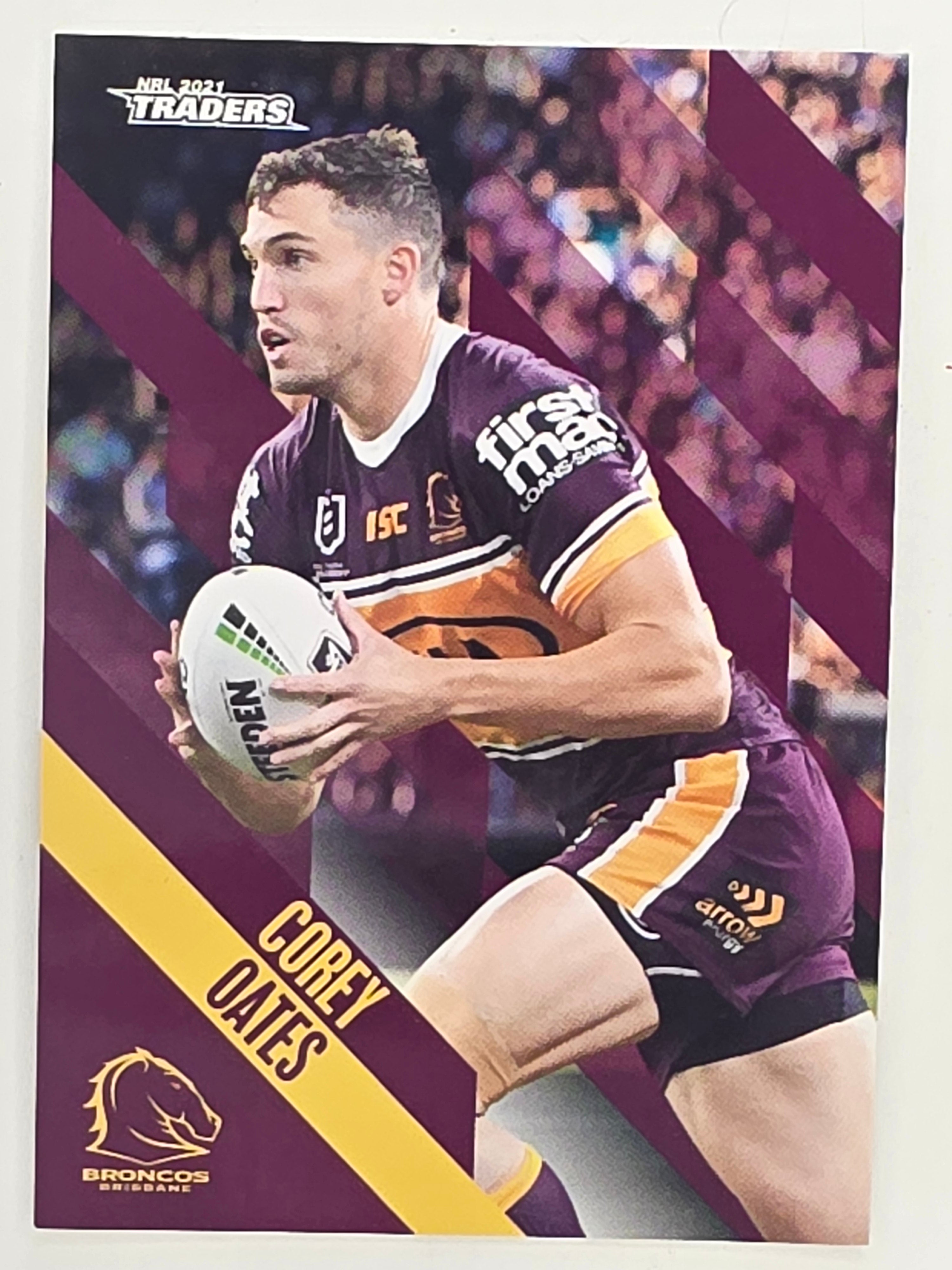 NRL 2021 Traders Base Card #008 Corey Oates Brisbane Broncos