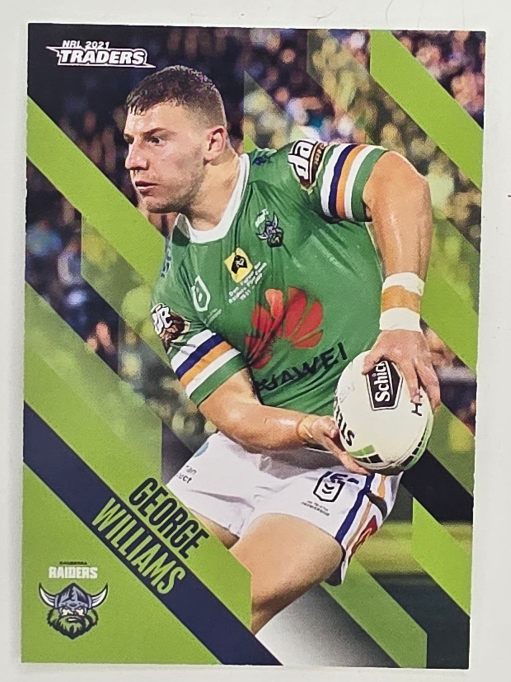 NRL 2021 Traders Base Card #020 George Williams Canberra Raiders