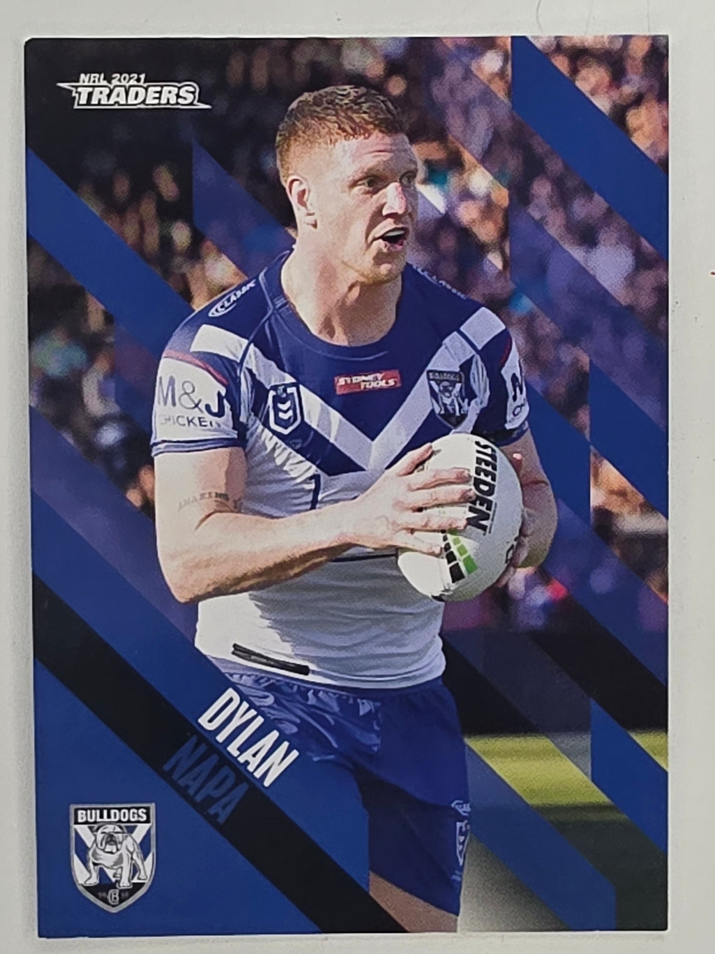 NRL 2021 Traders Base Card #028 Dylan Napa Canterbury Bankstown Bulldogs