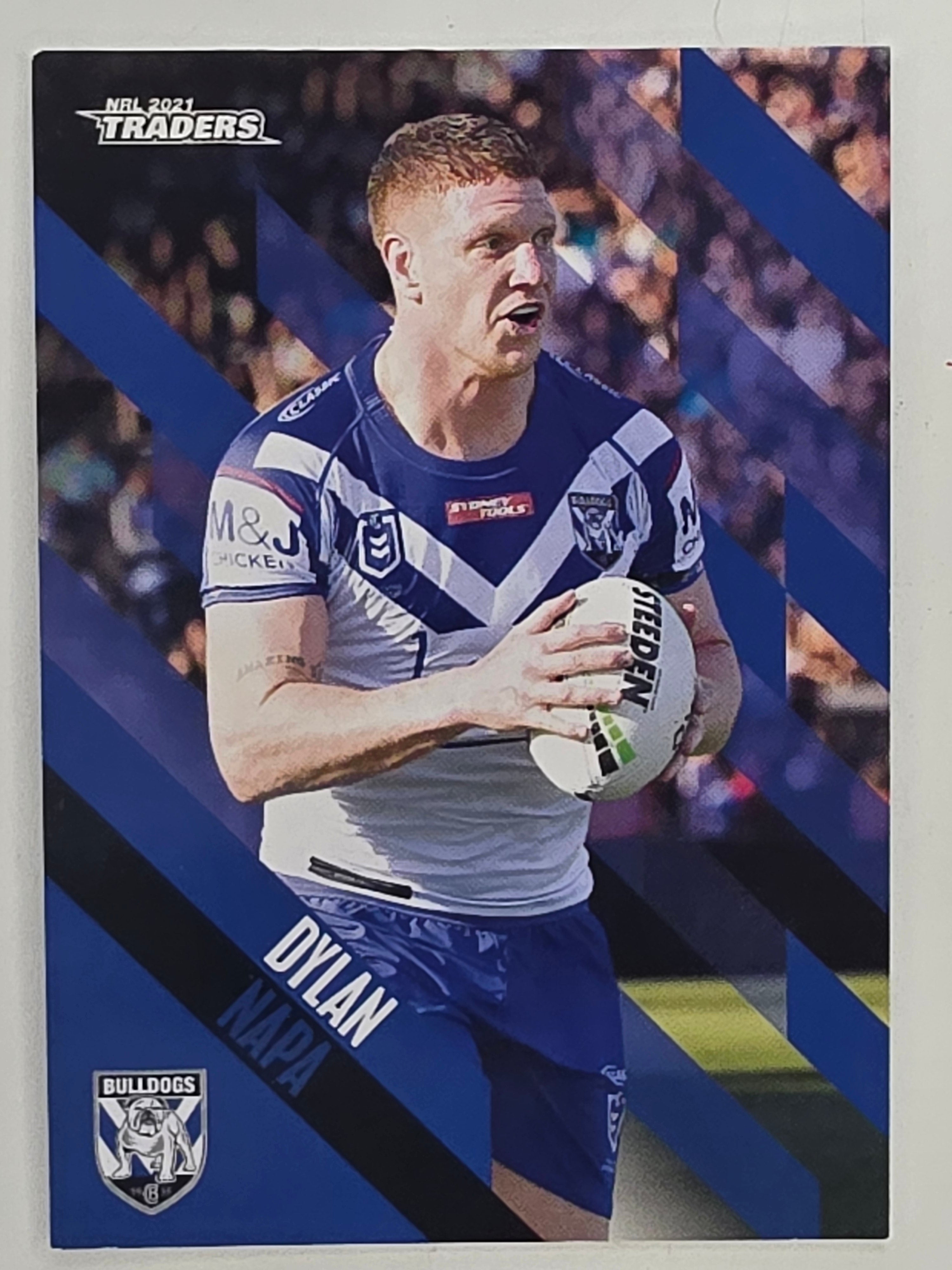 NRL 2021 Traders Base Card #028 Dylan Napa Canterbury Bankstown Bulldogs