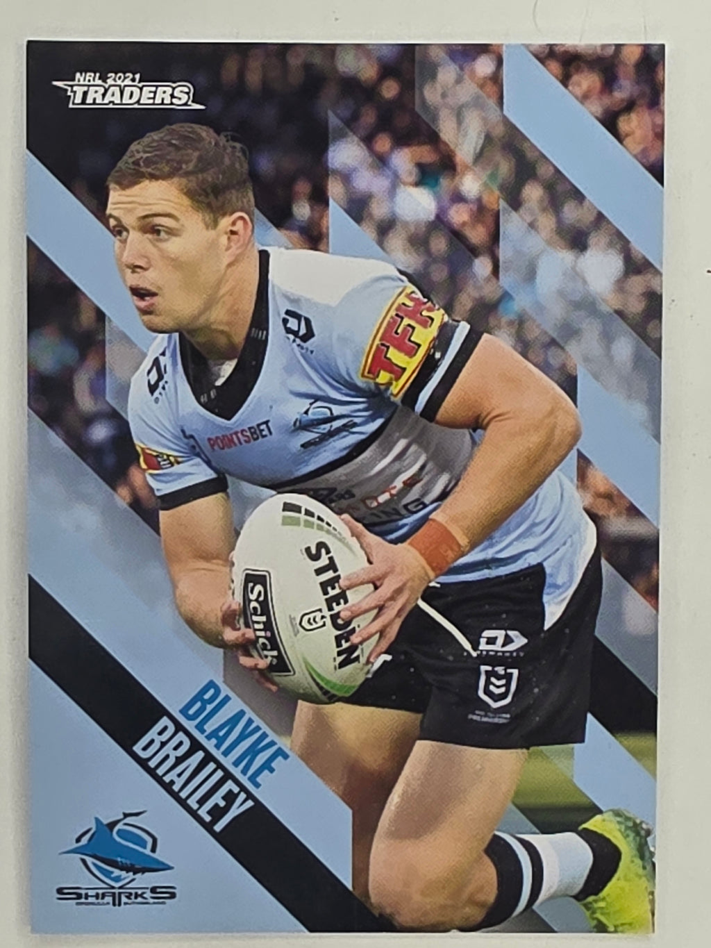 NRL 2021 Traders Base Card #032 Blayke Brailey Cronulla Sutherland Sharks