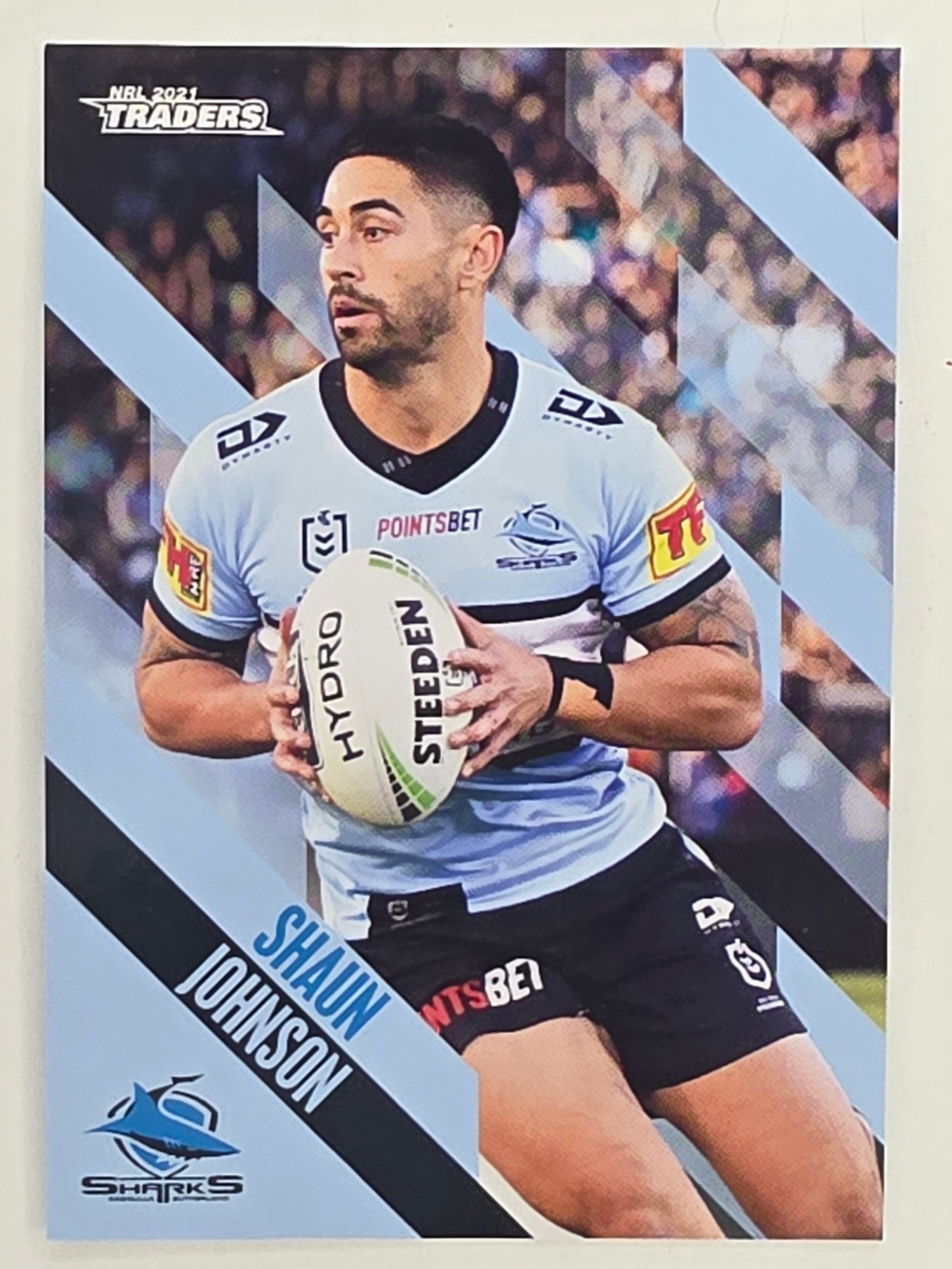 NRL 2021 Traders Base Card #035 Shaun Johnson Cronulla Sutherland Sharks