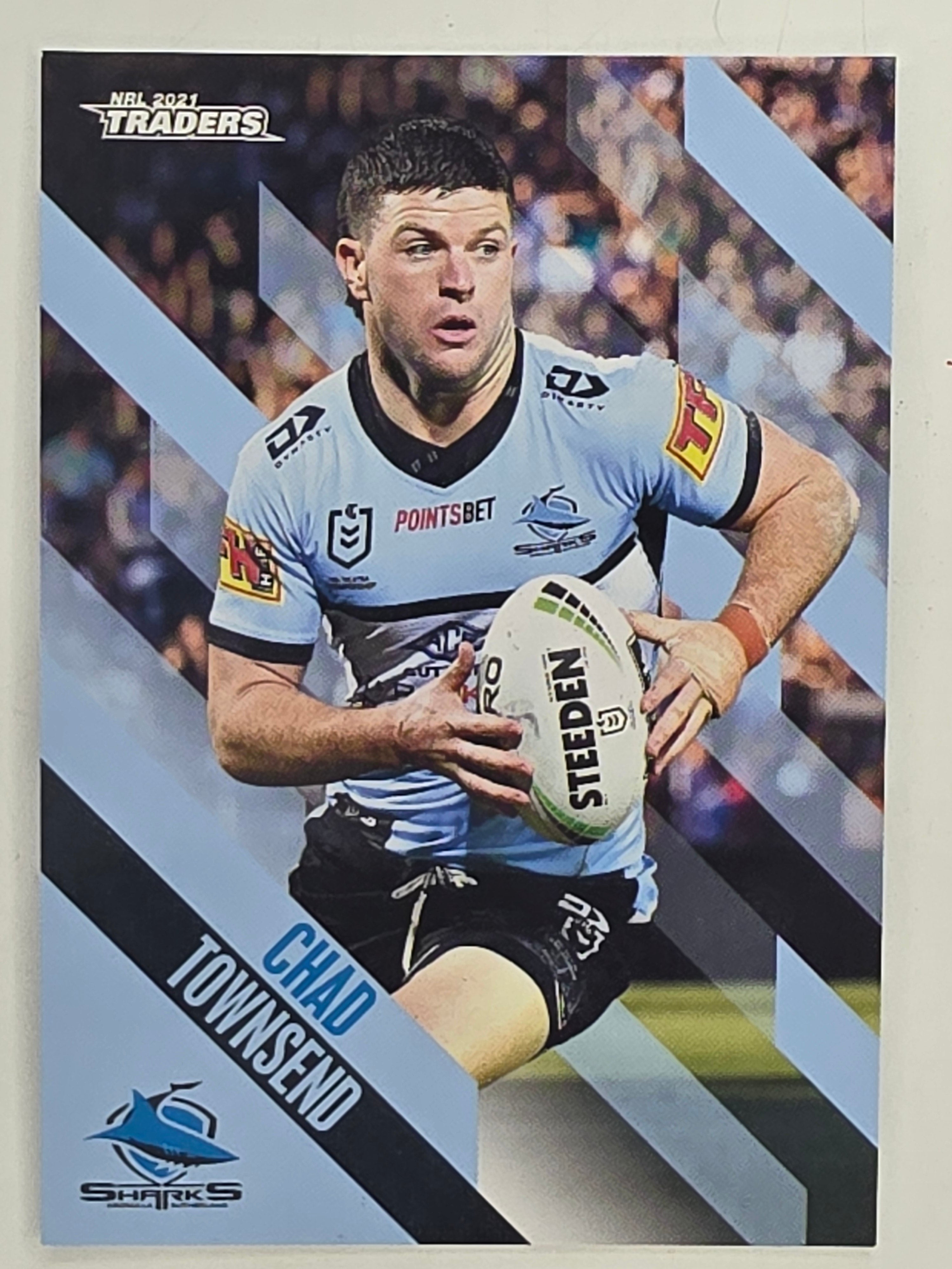 NRL 2021 Traders Base Card #039 Chad Townsend Cronulla Sutherland Sharks