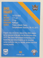 NRL 2021 Traders Base Card #045 Jamal Fogarty Gold Coast Titans