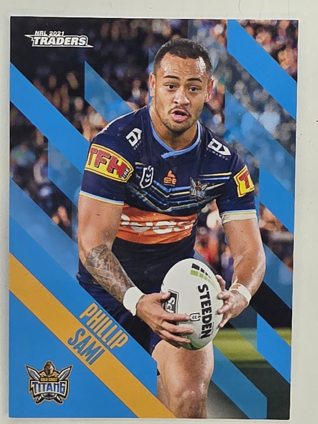 NRL 2021 Traders Base Card #048 Phillip Sami Gold Coast Titans