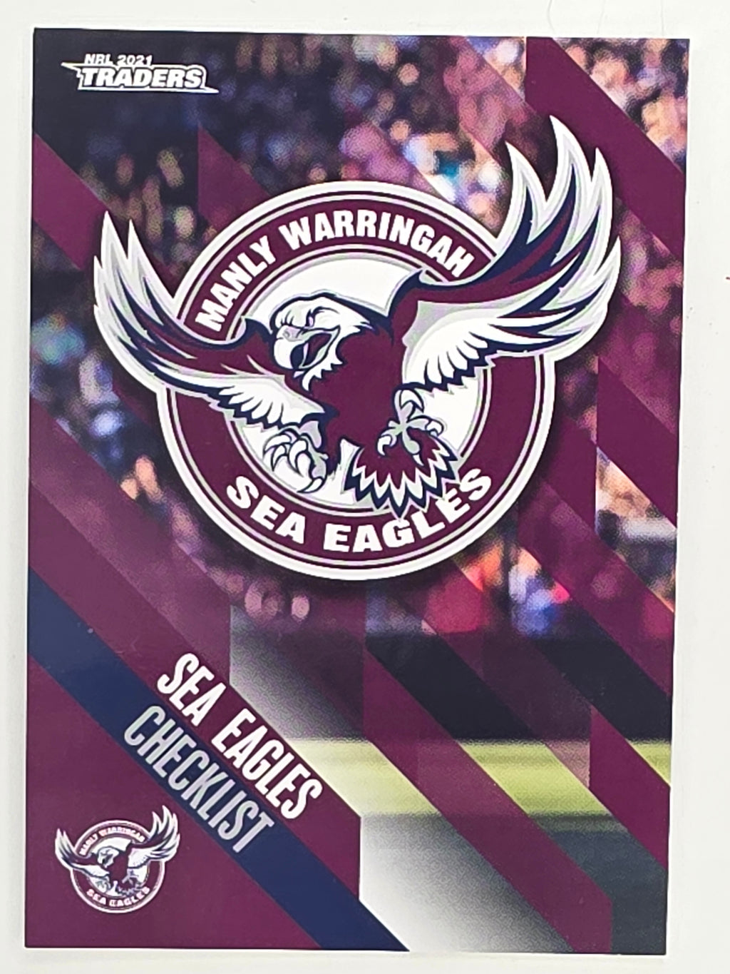 NRL 2021 Traders Base Card #051 Sea Eagles Checklist Manly Warringah Sea Eagles