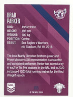 NRL 2021 Traders Base Card #055 Brad Parker Manly Warringah Sea Eagles
