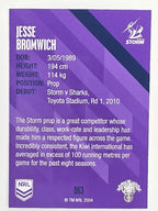 NRL 2021 Traders Base Card #063 Jesse Bromwich Melbourne Storm